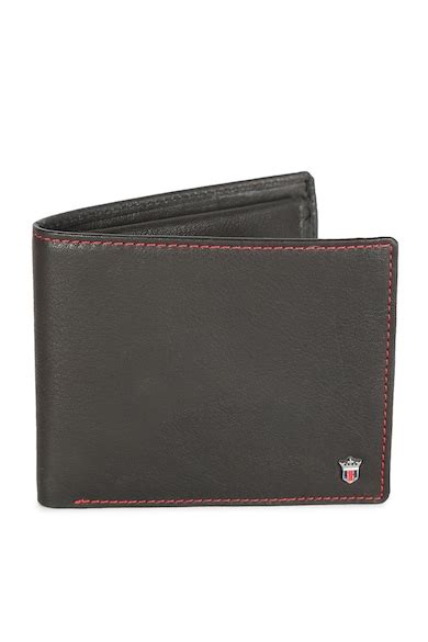 Louis Philippe Sport Wallets, Men Black Solid Bifold Wallet for ...