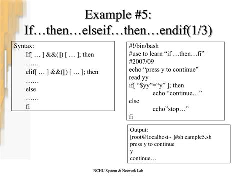 Image result for Shell Script Elif Example