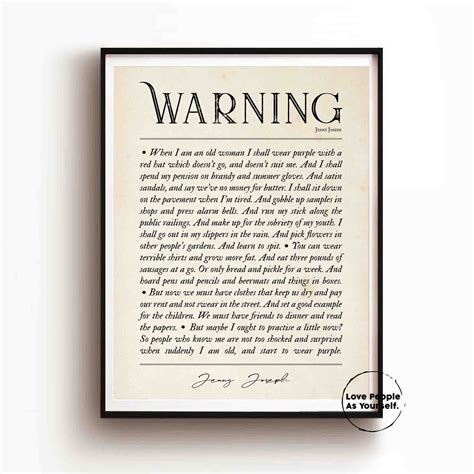 Jenny Joseph Quotes Warning Jenny Joseph Poem Youth Aging Rebellion