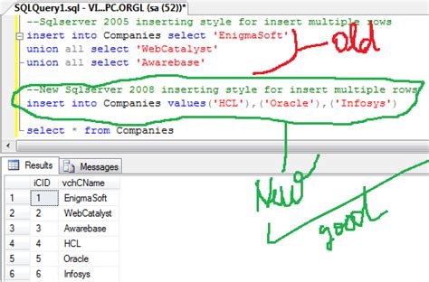 Image result for Insert into SQL Multiple Rows in Oracle
