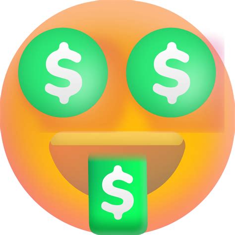 Money Face Emoji PNG Transparent Images