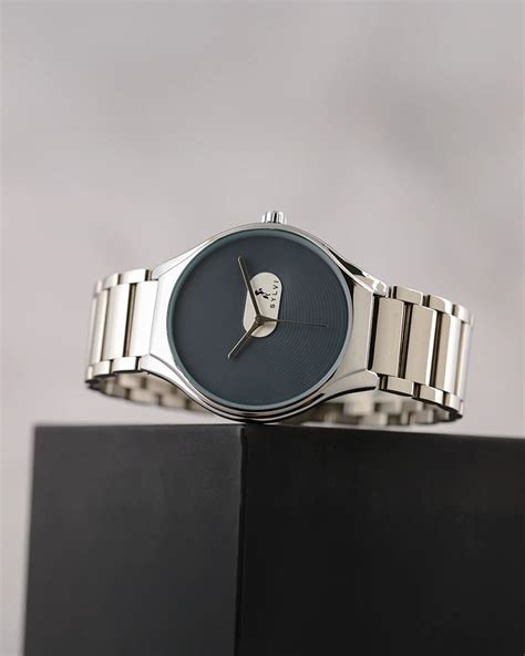 Sylvi Elegare Grey Silver Steel Watch For Men - Shop Now