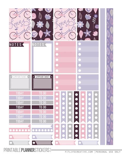 The Ultimate List for Beautiful Free Printable Planner Stickers ...