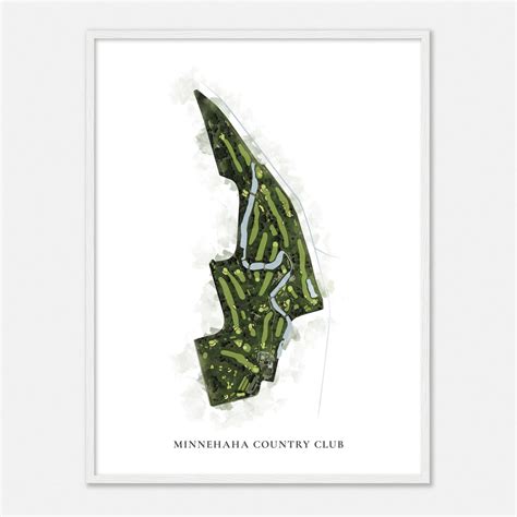 Minnehaha Country Club, South Dakota - Custom Golf Course Map in ...