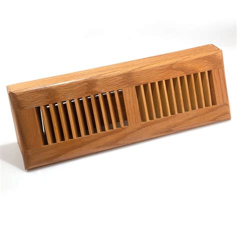 Accord 2-3/4-in x 18-in 180-degrees Oak Light Oak Baseboard register ...