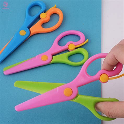 Children Safety Scissors Home Student Non-Stick Scissors | Shopee ...