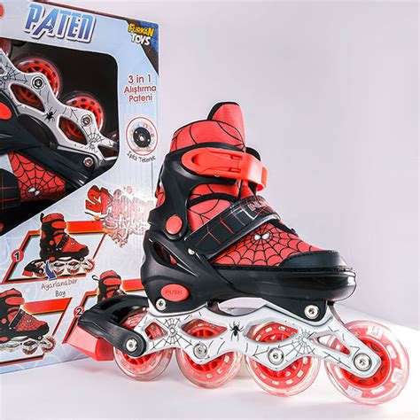 Roleri Spiderman sa svetlećim točkovima 35-38 737821 | Volim svoj dom