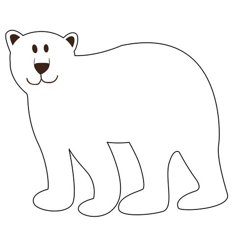 Polar Bear Outline