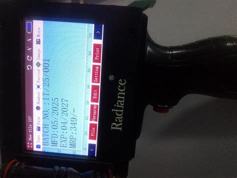 Radiance 25.4mm Handheld TIJ Thermal Inkjet Printer : Amazon.in ...