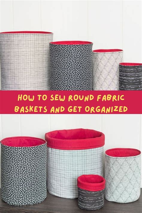 Image result for Round Fabric Baskets Tutorial