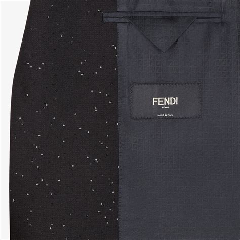 Chamarra Lana Negro | Fendi