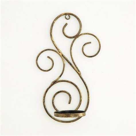Buy Corsica Set of 2 Metal Scroll Wall Sconces from Home Centre at just ...