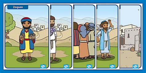 Pósters: Zaqueo el recaudador de impuestos | Twinkl