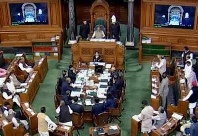 Lok Sabha adjourned for the day as opposition demands discussion on ...