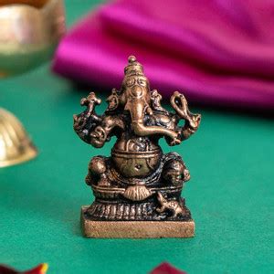 Bhimonee Decor Bhimonee Decor Handmade Copper Ganesha Idol | Patina ...