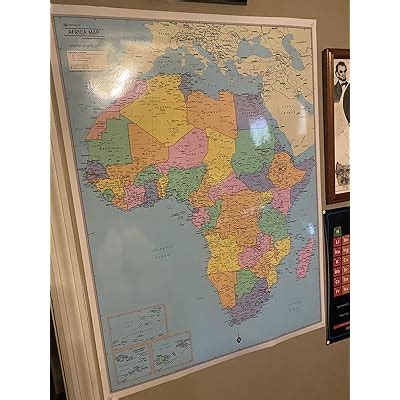 CoolOwlMaps Cool Owl Maps Africa Continent Wall Map Poster - India | Ubuy
