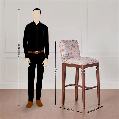 Buy Dastkari Bar Chair - Beige from Home Centre at just INR 4995.0
