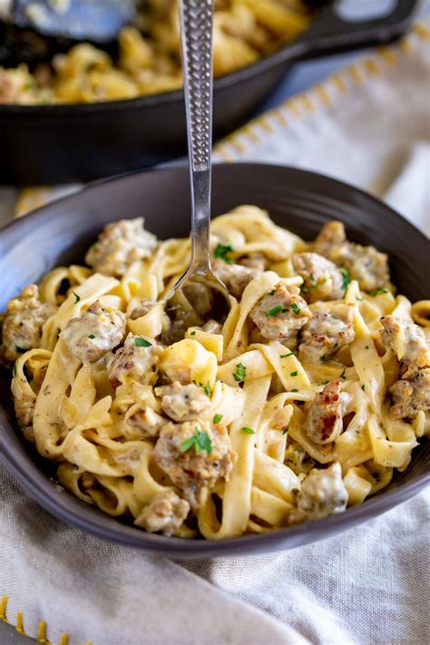 Creamy Italian Sausage Pasta - Sprinkles and Sprouts