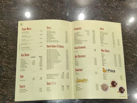 Menu at Pabbas Ideal Cafe, Bharat Mall, Mangaluru