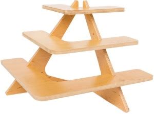 AmericanElm Multi use 3 Layer Wooden Corner Racks or Shelves for tiered ...