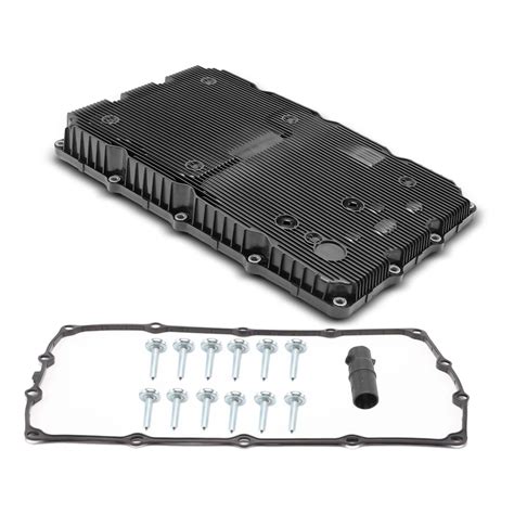 A-Premium Transmission Oil Pan with Drain Plug Compatible with Hyundai Genesis 2013-2016 ...