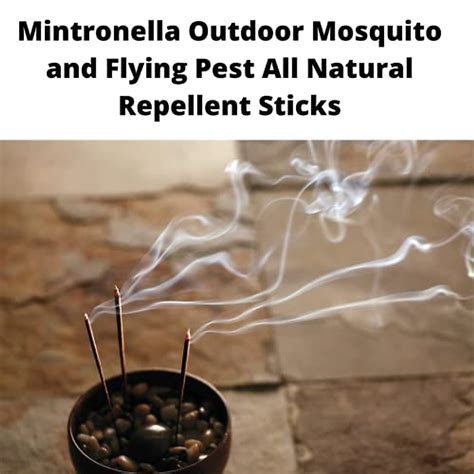 Mosquito Outdoor Patio Sticks - Farm Raised Candles MINTRONELLA - U.S.A ...
