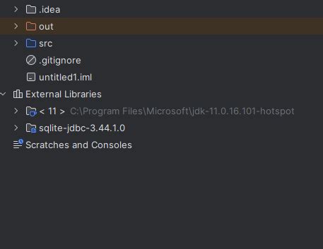 SQLite JDBC Tutorial 的图像结果