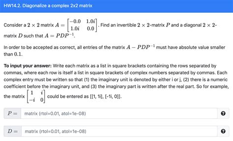 Image result for Diagonalize Complex Matrix