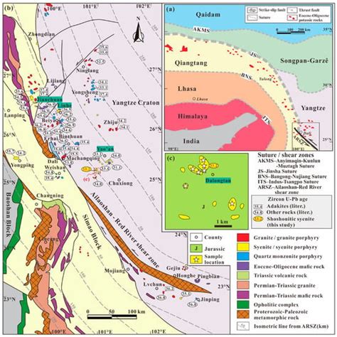 Petrogenesis and Tectonic Implications of the Oligocene Dalongtan ...