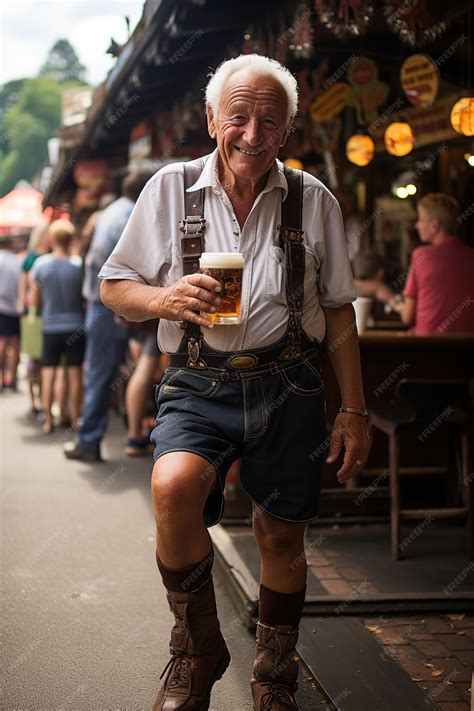 Older german man in oktoberfest ai generated | Premium AI-generated image