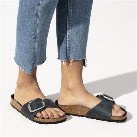 BIRKENSTOCK Madrid Big Buckle Oiled Leather Sandal - Insignia Blue