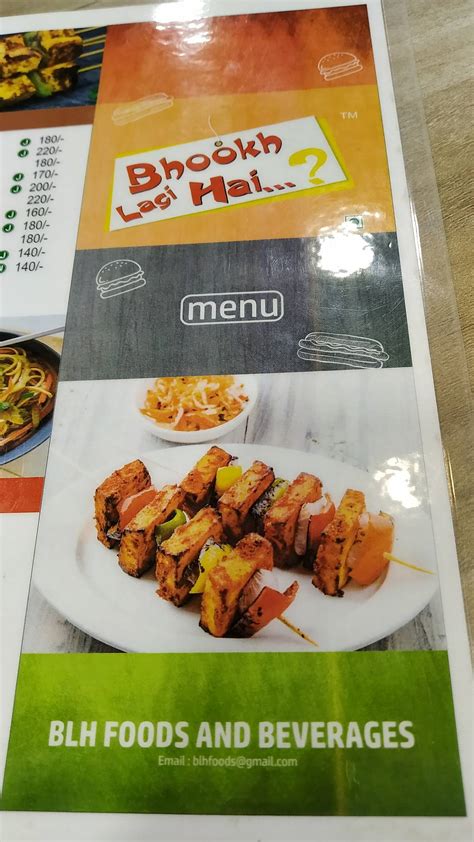 Menu at Bhookh lagi hai? SG highway, Ahmedabad