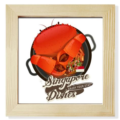 no/no Traditional Singapore Chili Crab Square Picture Frame Wall ...