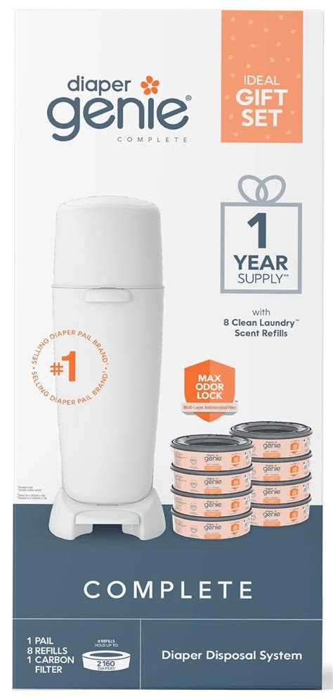 Buy Playtex Diaper Genie Baby Registry Gift Set with 1 Diaper Genie ...