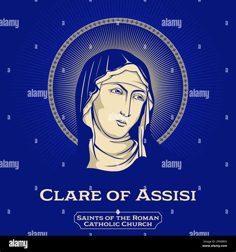 Saint clare of assisi Stock Vector Images - Alamy
