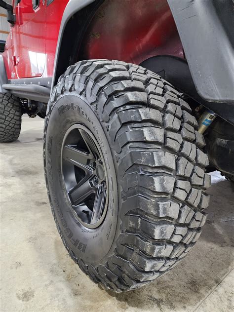 SOLD - 35x12.50R15 BF Goodrich KM3 tires on 5x4.5 black wheels | Jeep Wrangler TJ Forum