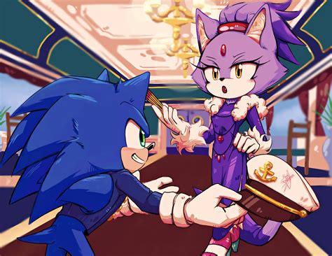 Blaze The Cat X Sonic The Hedgehog