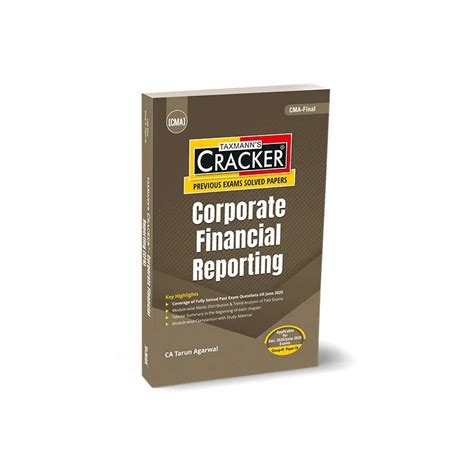 CMA Final Book CFR by CA Tarun Agarwal For Dec 25 Exam