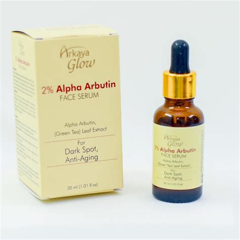 Arkaya Glow 2% Alpha Arbutin Face Serum; with Alpha Arbutin, Vitamin E ...