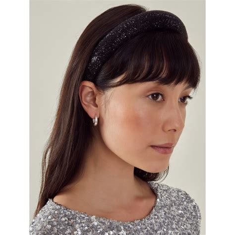 Buy Accessorize London Women Black Sparkle Hairband Online