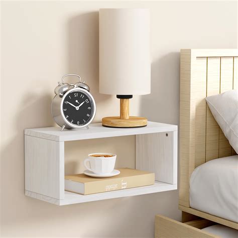 Amazon.com: VINGLI Floating Nightstand Shelves, Wall Mounted Nightstand ...
