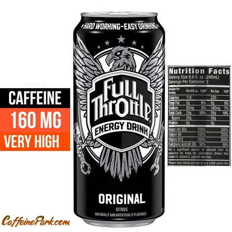 How Much Caffeine is in a Full Throttle Energy Drink?
