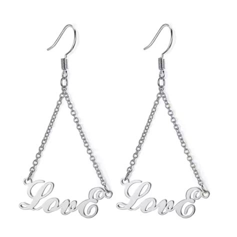 Personalized Triangle Name Earring | Party Wear Earrings – Maniara Jewels