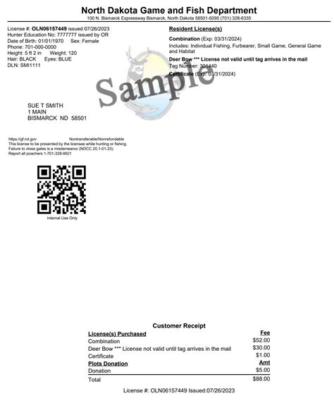 Purchasing or Printing a License | North Dakota Game and Fish