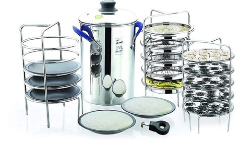 JVL Stainless Steel Domestic Idly, Idiyappam/Dhokla Maker