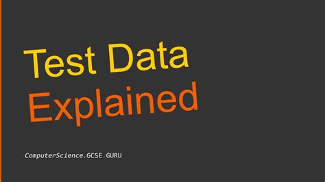 Image result for Types of Test Data Computer Science