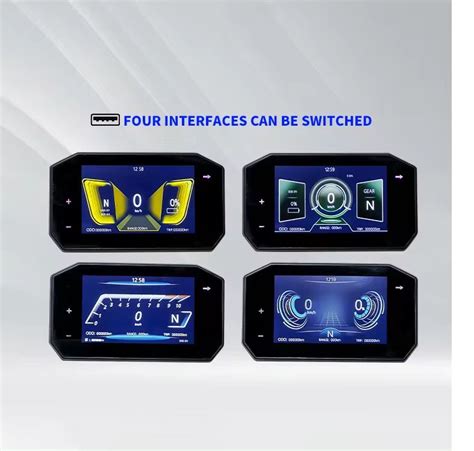 Touch Screen Electric Motorcycle Speedometer Navigation Display ...