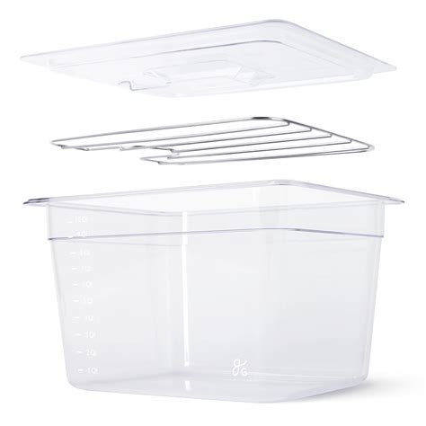 Greater Goods Sous Vide Cooking Kit: 12 Qt Container with Stainless ...