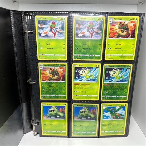 PU Leather Card Holder 100 Pocket Jumbo Card Binder - PU Leather Album ...