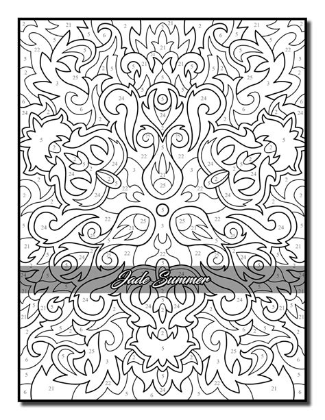 Color by Number Patterns: An Adult Coloring Book India | Ubuy